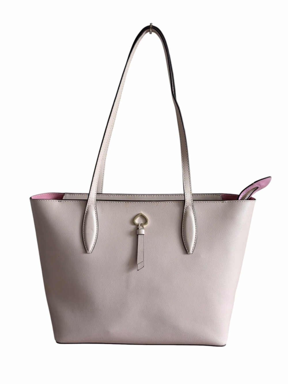 kate spade Gray Leather Tote with Front Slip Pocket - Picture 2 of 16
